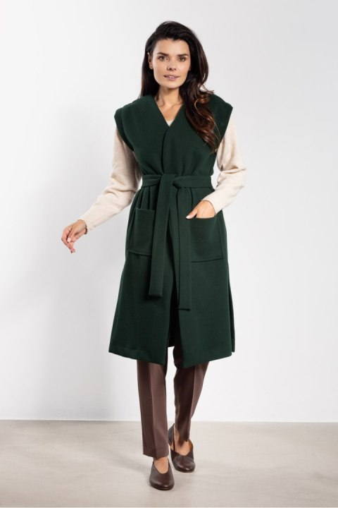 Kamizelka Model A753 Bottle Green - awama Awama Kamizelka Model A753 Bottle Green - awama Awama