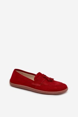 Mokasyny Model Zazoo 322 Red - Step in style Step in style