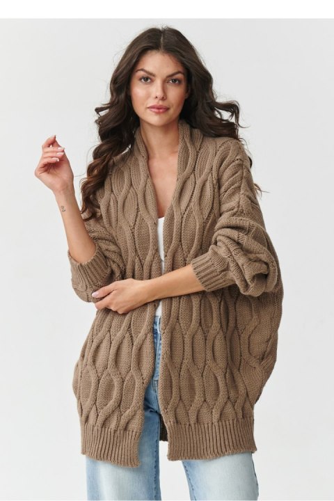 Sweter Kardigan Model S163 Cappuccino - Makadamia Makadamia Sweter Kardigan Model S163 Cappuccino - Makadamia Makadamia