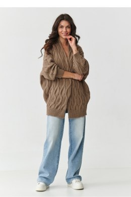 Sweter Kardigan Model S163 Cappuccino - Makadamia Makadamia