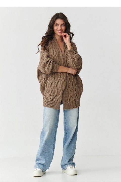 Sweter Kardigan Model S163 Cappuccino - Makadamia Makadamia Sweter Kardigan Model S163 Cappuccino - Makadamia Makadamia