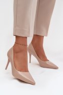 Szpilki Model Jadira LE139P Beige - Step in style Step in style