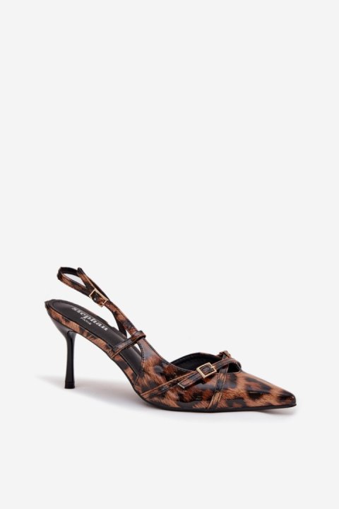 Szpilki Model Ravira QQ-201 Brown Panterka - Step in style Step in style Szpilki Model Ravira QQ-201 Brown Panterka - Step in style Step in style