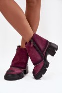 Botki Model Maciejka 07145-23 Bordo - Step in style Step in style
