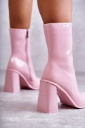 Botki Model Margit C-229 Pink - Step in style Step in style