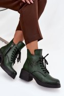 Botki Model Vinceza 39950 Dark Green - Step in style Step in style