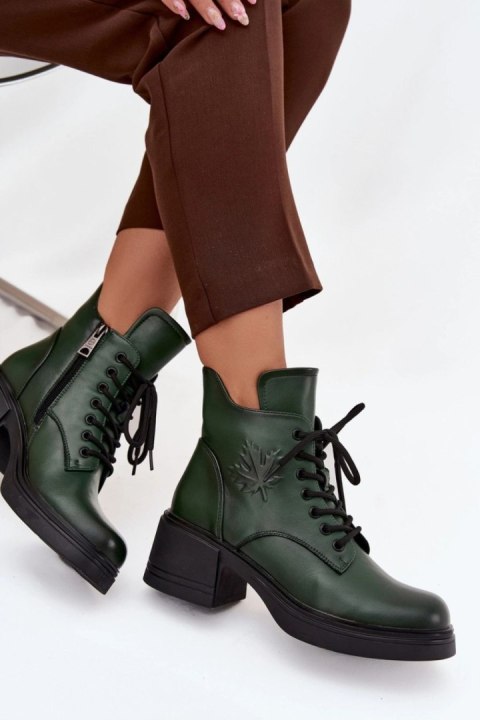Botki Model Vinceza 39950 Dark Green - Step in style Step in style
