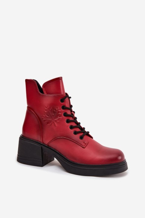 Botki Model Vinceza 39950 Red - Step in style Step in style