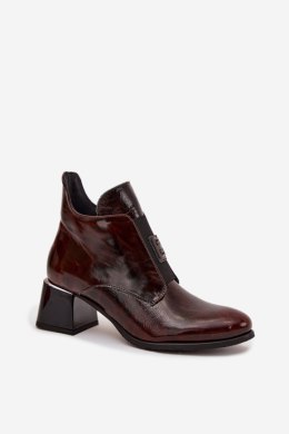 Botki Model Zazoo 60560 Dark Brown - Step in style Step in style