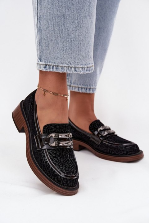Mokasyny Model DA MR52-176 Black - Step in style Step in style Mokasyny Model DA MR52-176 Black - Step in style Step in style