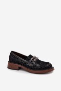 Mokasyny Model DA MR52-176 Black - Step in style Step in style Mokasyny Model DA MR52-176 Black - Step in style Step in style