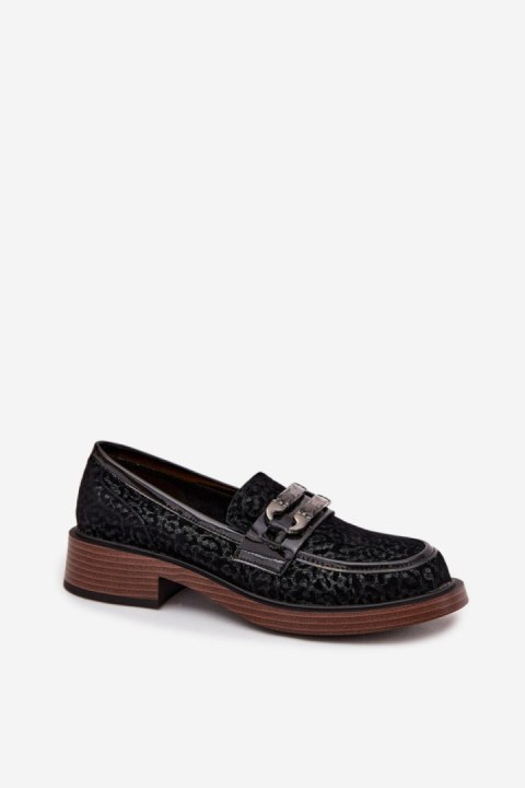 Mokasyny Model DA MR52-176 Black - Step in style Step in style Mokasyny Model DA MR52-176 Black - Step in style Step in style