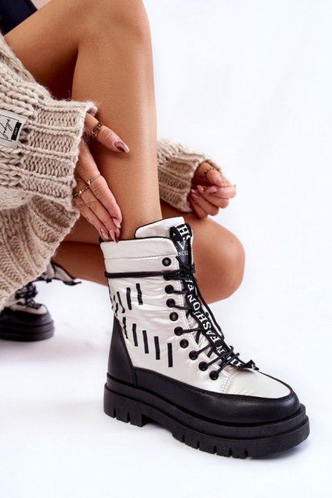 Śniegowce Model Sharmen 23-34586 Silver - Step in style Step in style