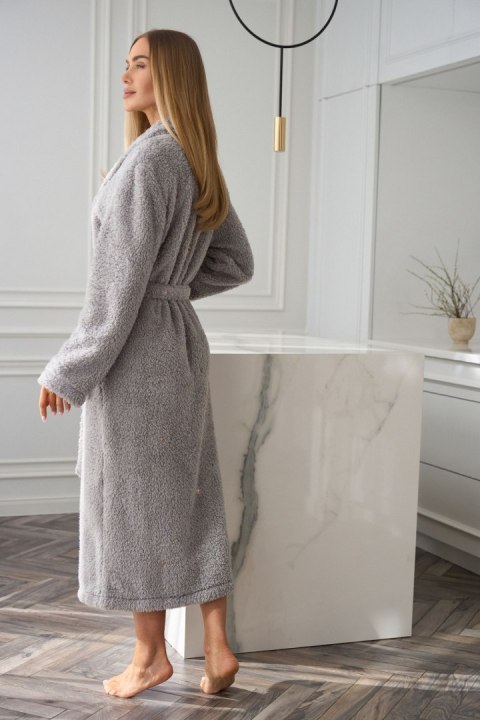 Szlafrok Damski Model Aura 2560 Grey - L&L collection L&L collection Szlafrok Damski Model Aura 2560 Grey - L&L collection L&L collection