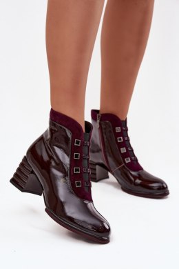 Botki Model DA CR52-696 Bordo - Step in style Step in style