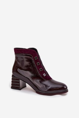 Botki Model DA CR52-696 Bordo - Step in style Step in style