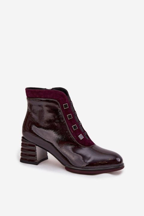 Botki Model DA CR52-696 Bordo - Step in style Step in style