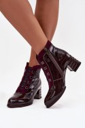 Botki Model DA CR52-696 Bordo - Step in style Step in style