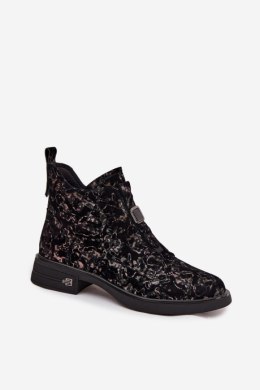 Botki Model DA CR52-713 Black/Brown - Step in style Step in style