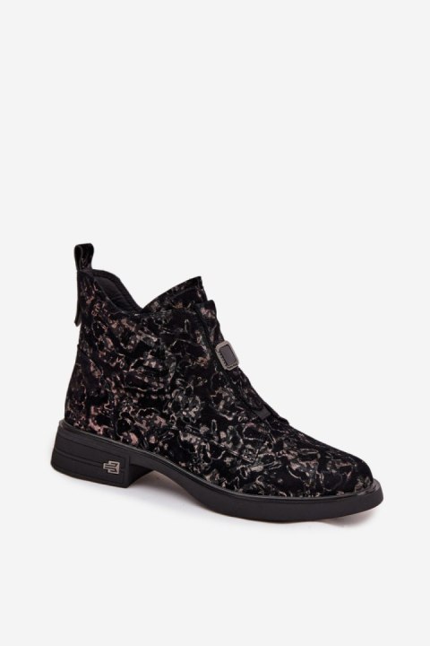 Botki Model DA CR52-713 Black/Brown - Step in style Step in style