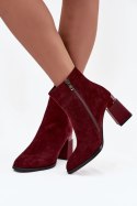 Botki Model DA CR52-718 Bordo - Step in style Step in style