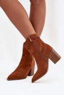 Botki Model Jessa OM287 Camel - Step in style Step in style