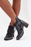 Botki Model Maciejka 06989-03 Grey - Step in style Step in style