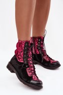 Botki Model Maciejka 07004-23 Black/Pink - Step in style Step in style
