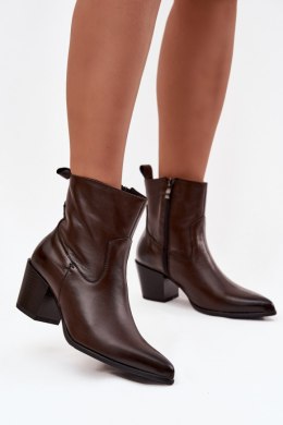 Botki Model Zazoo 60565 Czekolada - Step in style Step in style