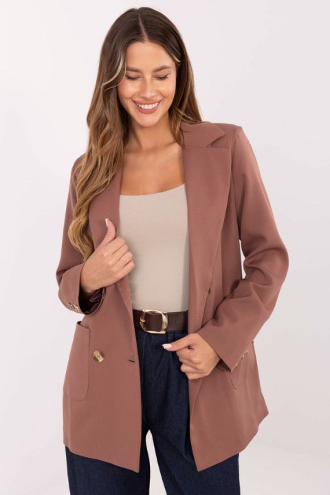 Marynarka Model LK-MA-509956.04 Light Brown - Lakerta Lakerta Marynarka Model LK-MA-509956.04 Light Brown - Lakerta Lakerta