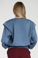 Bluza z wysokimi ściągaczami BL10 Cobalt - Nife Nife Bluza z wysokimi ściągaczami BL10 Cobalt - Nife Nife
