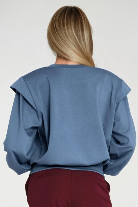 Bluza z wysokimi ściągaczami BL10 Cobalt - Nife Nife Bluza z wysokimi ściągaczami BL10 Cobalt - Nife Nife