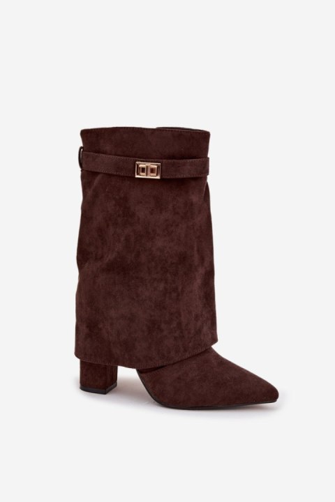 Botki Model Luvielle LA3116 Czekolada - Step in style Step in style