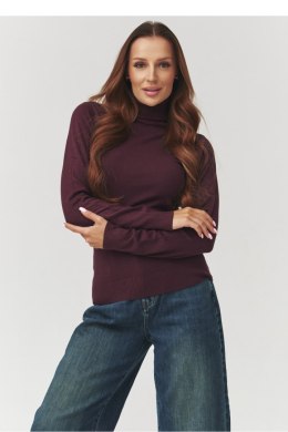Golf Damski Model C11 Bordo - Makadamia Makadamia