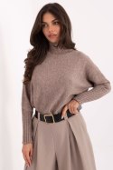Golf Damski Model IT-SW-8003.18P Dark Beige - Rue Paris Rue Paris Golf Damski Model IT-SW-8003.18P Dark Beige - Rue Paris Rue Paris