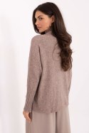 Golf Damski Model IT-SW-8003.18P Dark Beige - Rue Paris Rue Paris Golf Damski Model IT-SW-8003.18P Dark Beige - Rue Paris Rue Paris