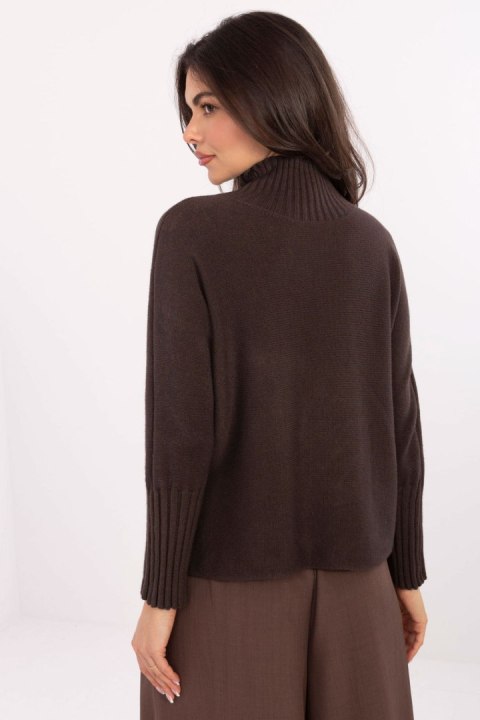 Golf Damski Model IT-SW-8003.18P Dark Brown - Rue Paris Rue Paris Golf Damski Model IT-SW-8003.18P Dark Brown - Rue Paris Rue Paris