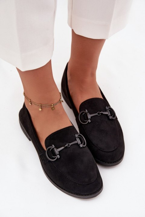 Mokasyny Model Ambria H8-1029M Black - Step in style Step in style Mokasyny Model Ambria H8-1029M Black - Step in style Step in style