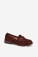Mokasyny Model Ambria H8-1029M Czekolada - Step in style Step in style