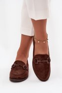 Mokasyny Model Ambria H8-1029M Czekolada - Step in style Step in style