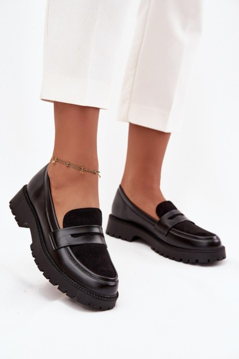 Mokasyny Model Cailen H8-960M Black - Step in style Step in style