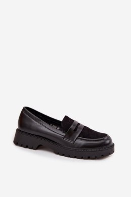 Mokasyny Model Cailen H8-960M Black - Step in style Step in style