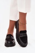 Mokasyny Model Cailen H8-960M Black - Step in style Step in style