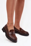 Mokasyny Model Cailen H8-960M CZekolada - Step in style Step in style