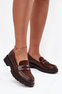 Mokasyny Model Cailen H8-960M CZekolada - Step in style Step in style