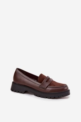 Mokasyny Model Cailen H8-960M CZekolada - Step in style Step in style