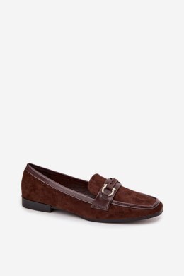 Mokasyny Model Evelora H8-515 Czekolada - Step in style Step in style