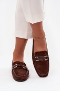 Mokasyny Model Evelora H8-515 Czekolada - Step in style Step in style
