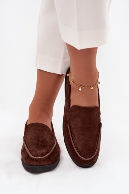 Mokasyny Model Tynara H8-583 Czekolada - Step in style Step in style