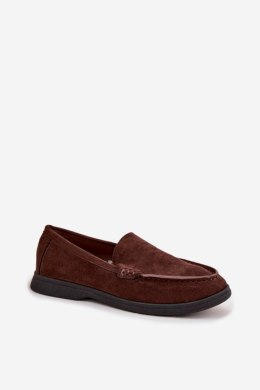 Mokasyny Model Tynara H8-583 Czekolada - Step in style Step in style